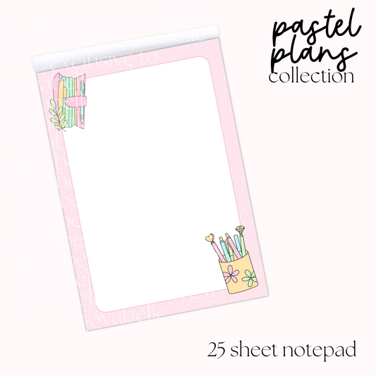 Pastel Plans Notepad
