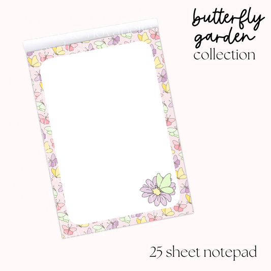 Butterfly Garden Notepad