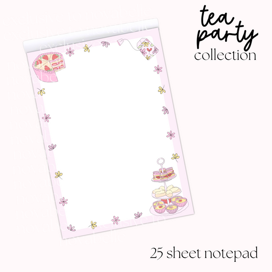 Tea Party Notepad