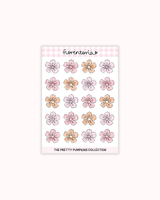 Pretty Pumpkins Sticker Sheet