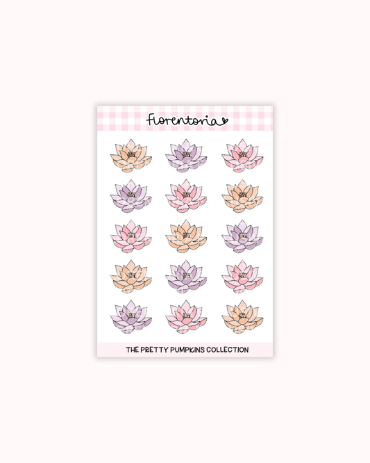 Pretty Pumpkins Sticker Sheet