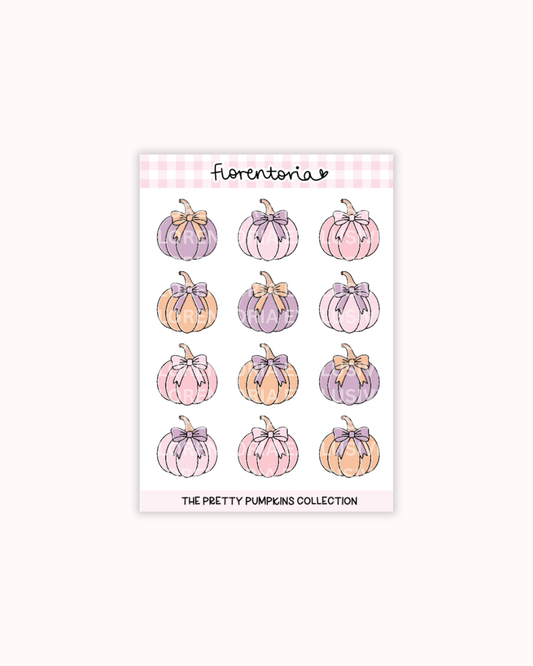 Pretty Pumpkins Sticker Sheet