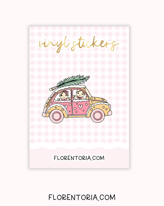 Candy Cane Lane Vinyl Sticker