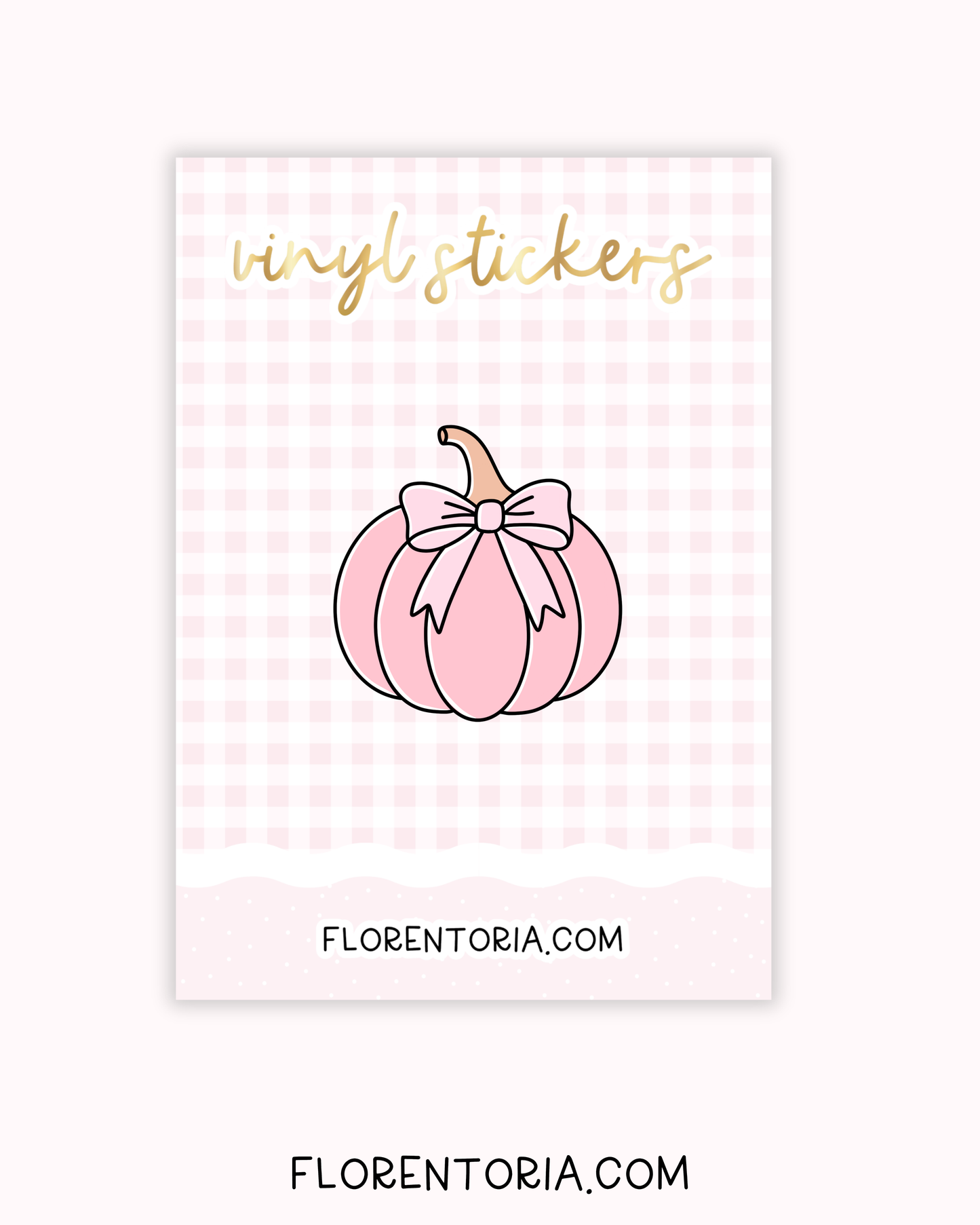 Pretty Pumpkins Vinyl Sticker