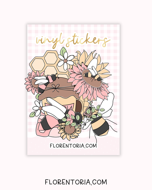 Maybee Set Of 8 Vinyl Stickers