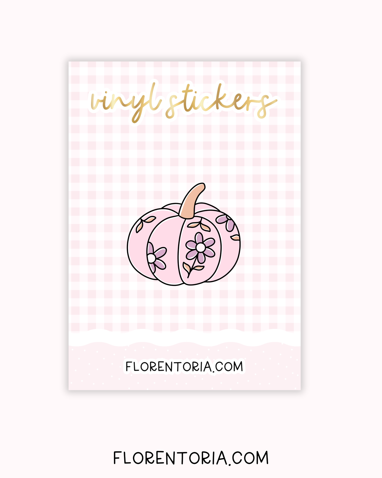 Pretty Pumpkins Vinyl Sticker