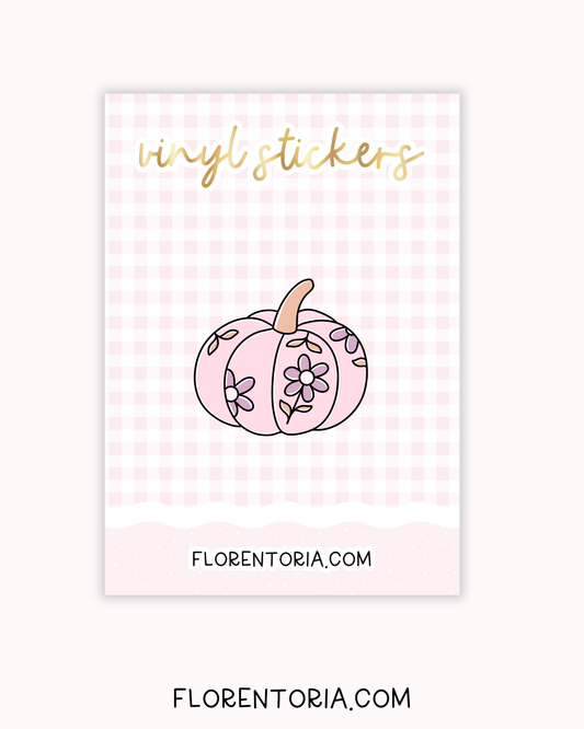 Pretty Pumpkins Vinyl Sticker