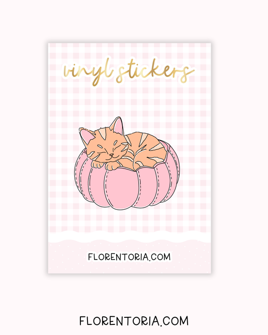 Pretty Pumpkins Vinyl Sticker