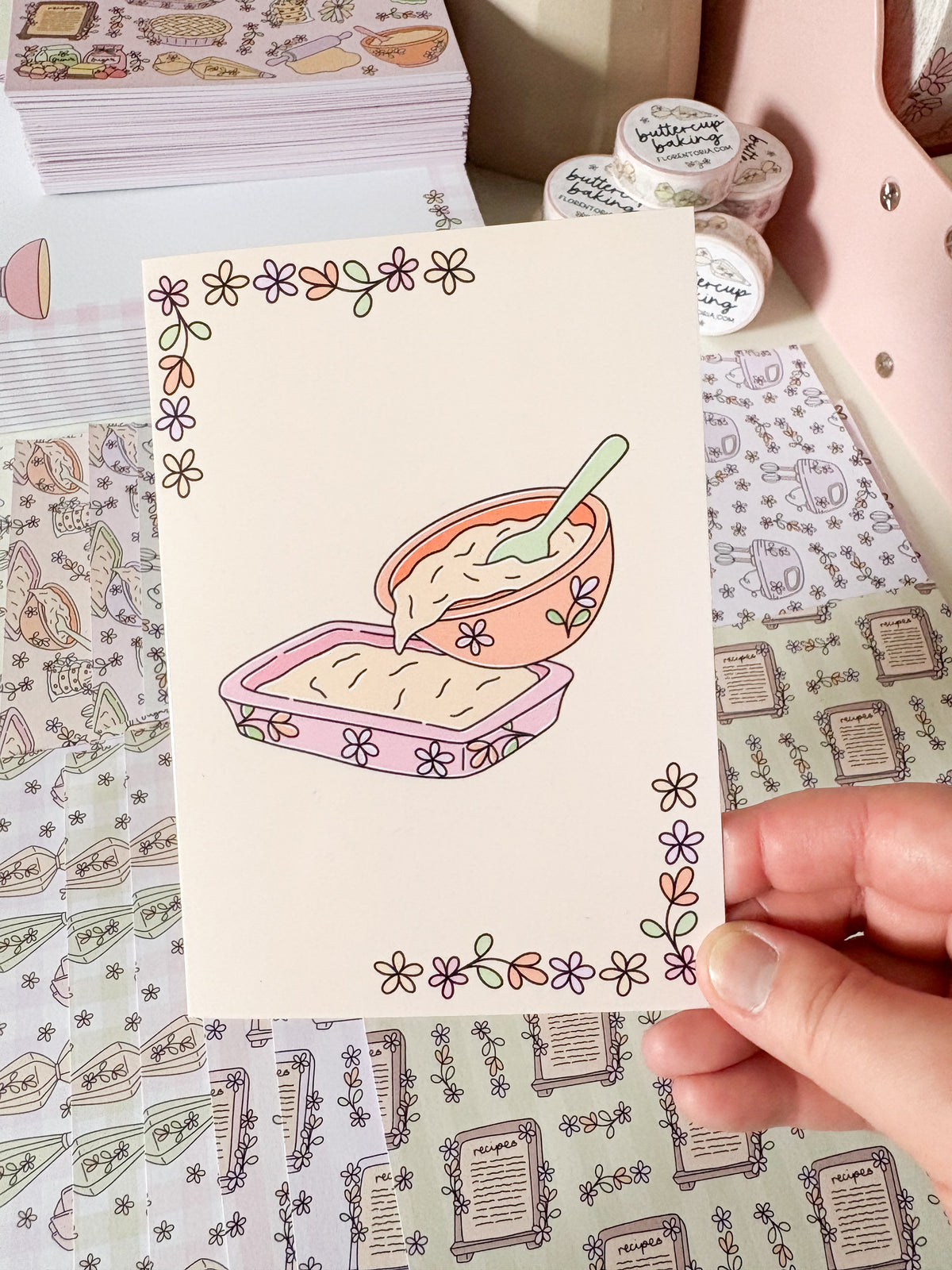 Buttercup Baking Greeting Card