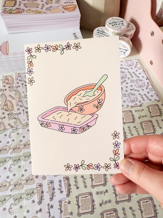 Buttercup Baking Greeting Card
