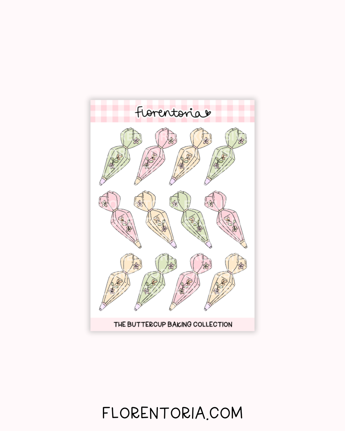 Buttercup Baking Sticker Sheet
