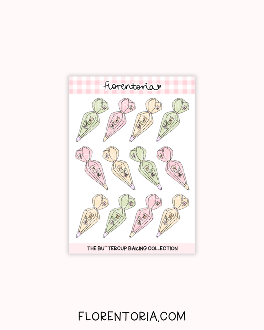 Buttercup Baking Sticker Sheet