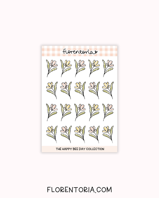 Happy Bee Day Sticker Sheet