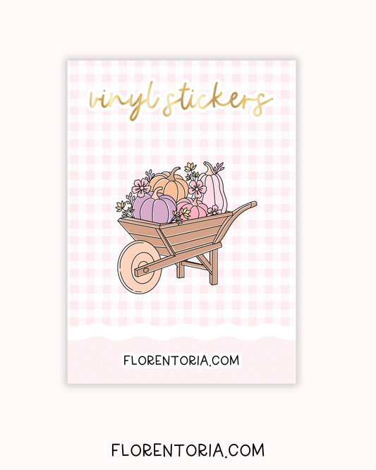 Pretty Pumpkins Vinyl Sticker