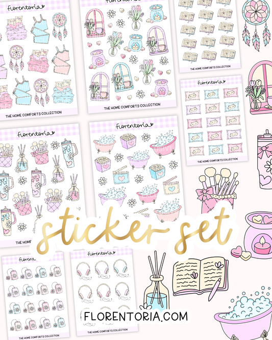 Home Comforts Sticker Set