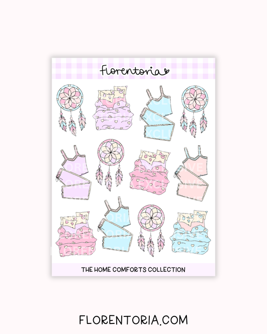 Home Comforts Sticker Sheet