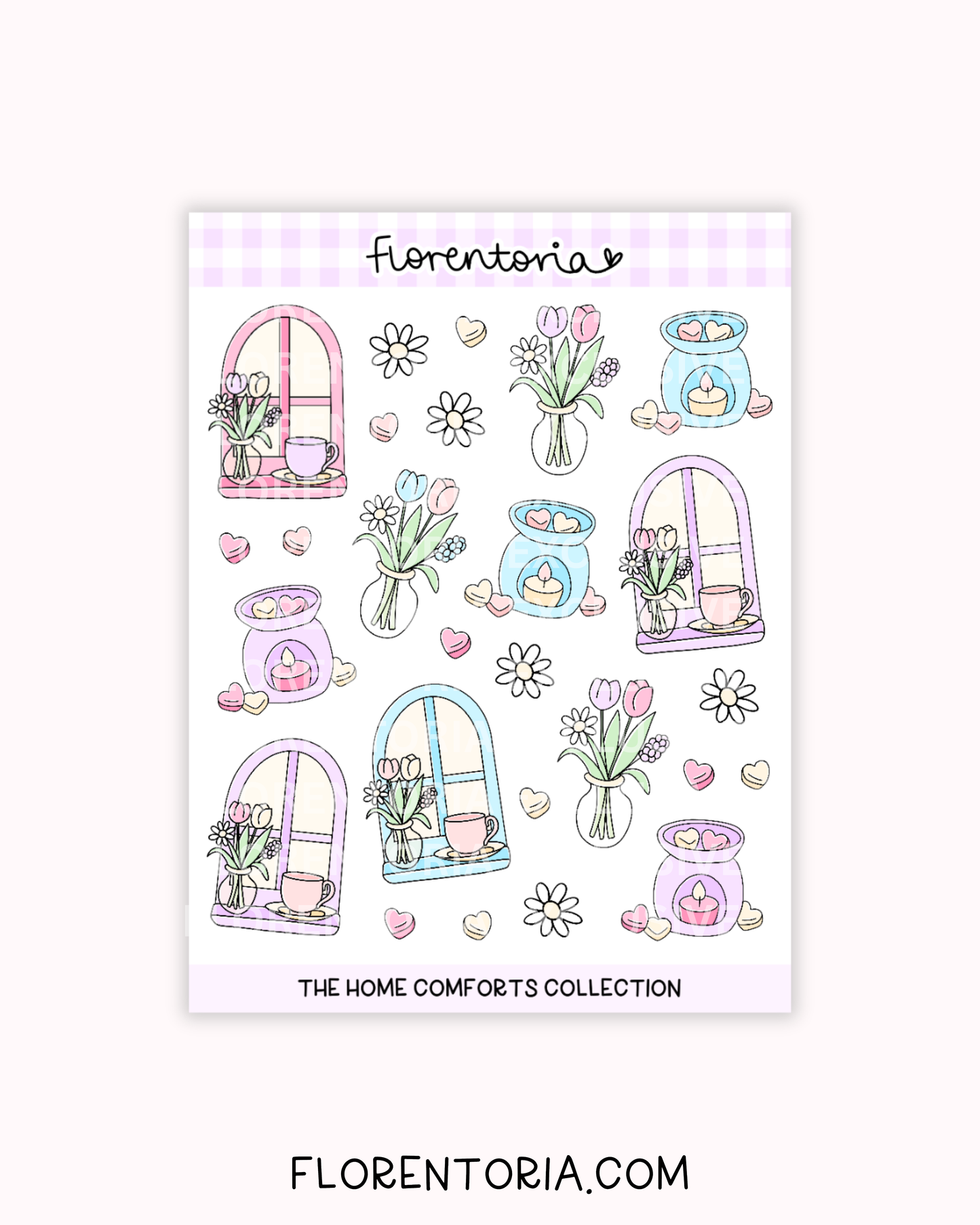 Home Comforts Sticker Sheet