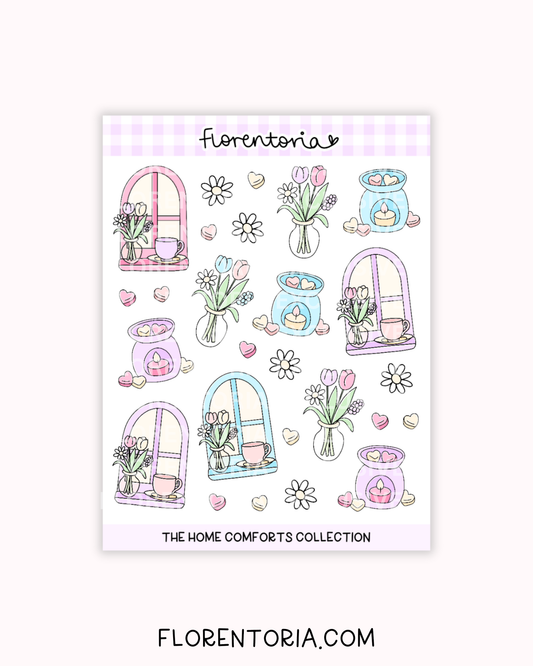 Home Comforts Sticker Sheet