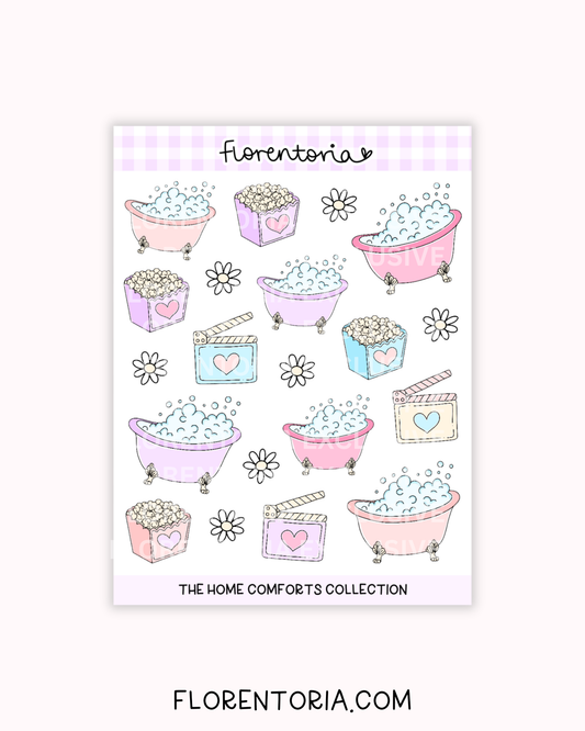 Home Comforts Sticker Sheet