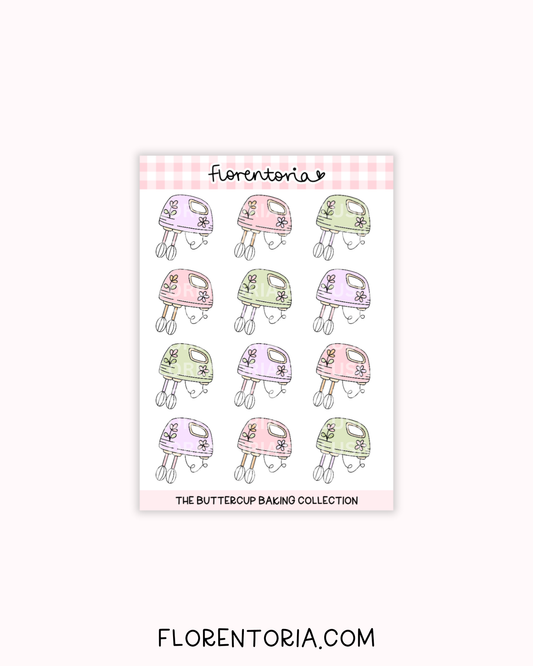 Buttercup Baking Sticker Sheet