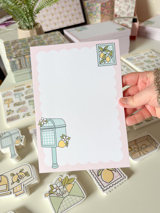 Sweet Snailmail Notepad