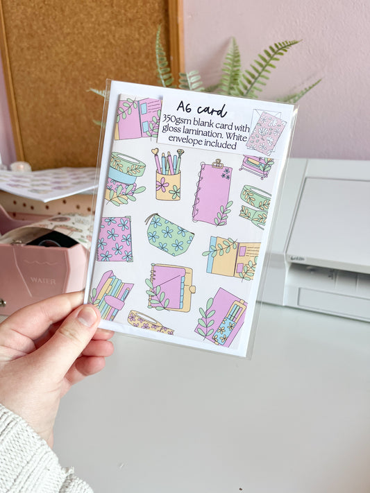 Pastel Plans Greeting Card