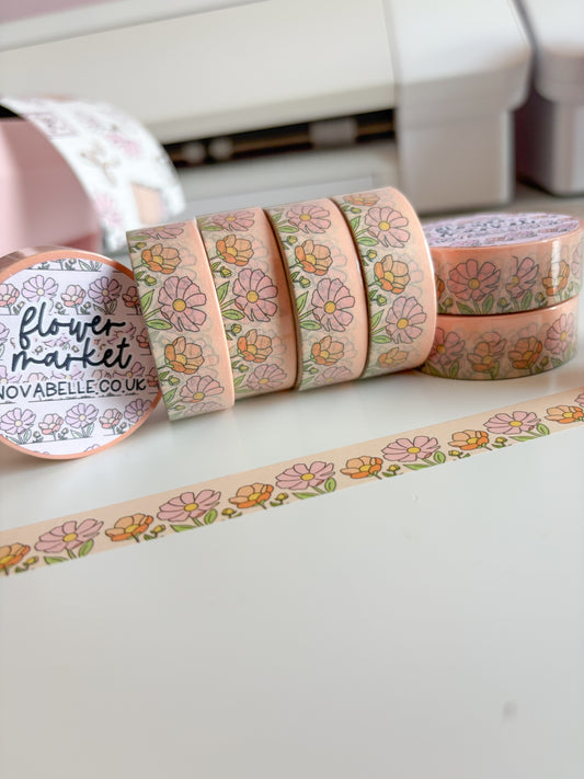 Flower Market Washi Tape