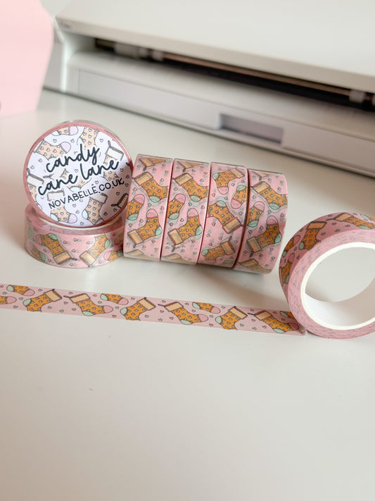 Candy Cane Lane Washi Tape