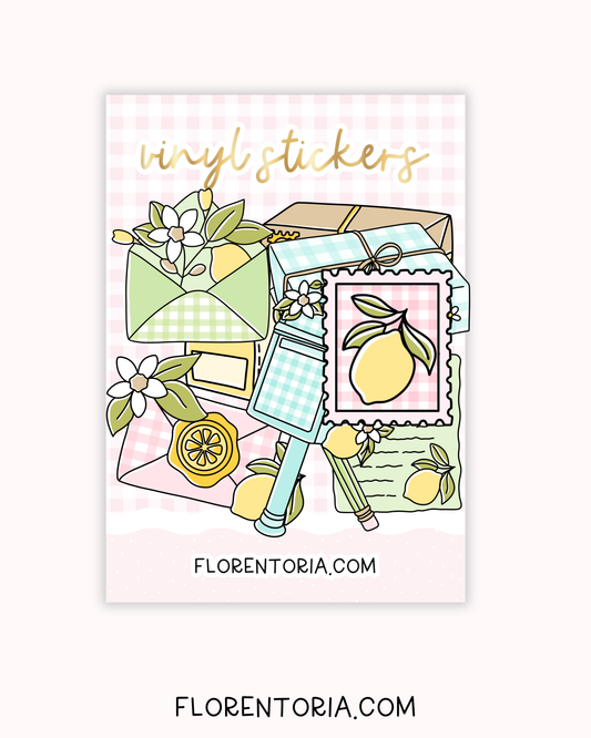 Sweet Snailmail Set Of 8 Vinyl Stickers
