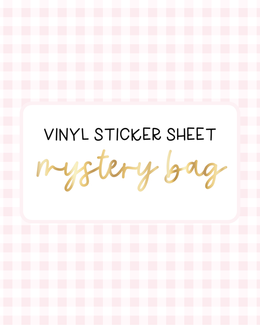 Vinyl Sticker Sheet Mystery Bag