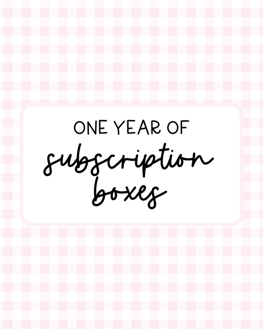 One Year Of Subscription Boxes