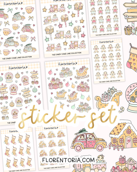 Candy Cane Lane Sticker Set
